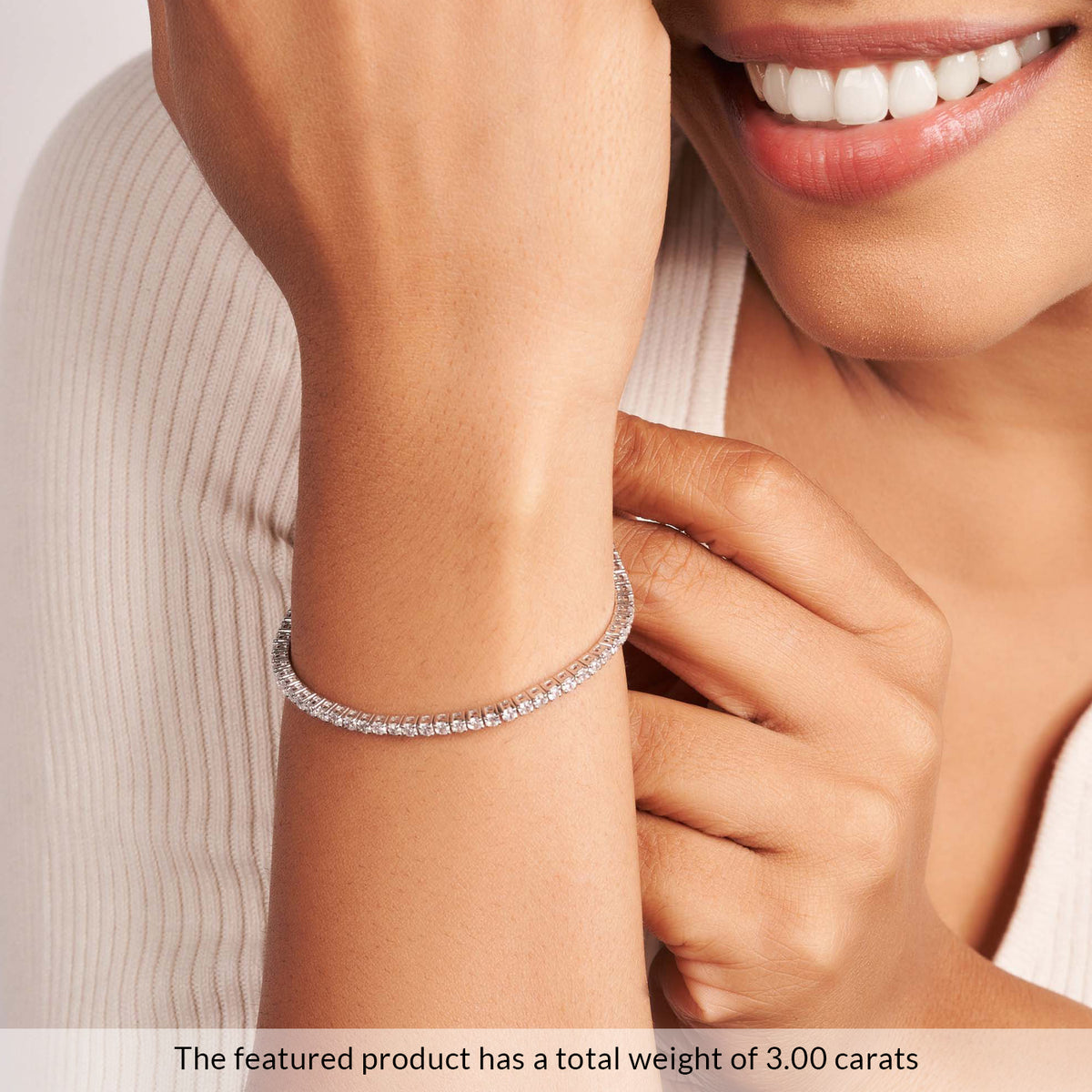 14K yellow Gold Tennis Bracelet 5.00 CTW