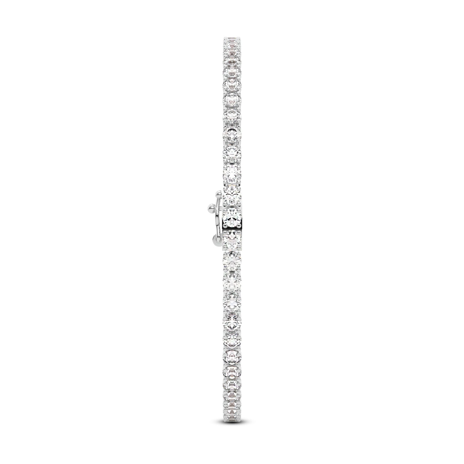 14K white Gold Tennis Bracelet 5.00 CTW