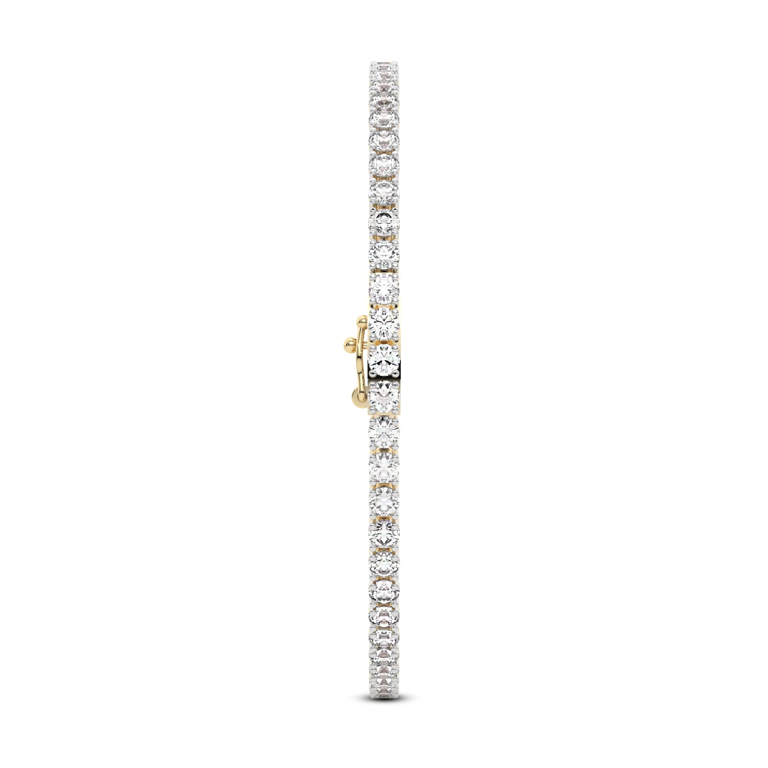 14K yellow Gold Tennis Bracelet 5.00 CTW