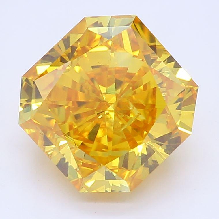 1.30 CT Fancy Vivid Yellow Radiant Cut Lab Grown Diamond – SI1 Clarity