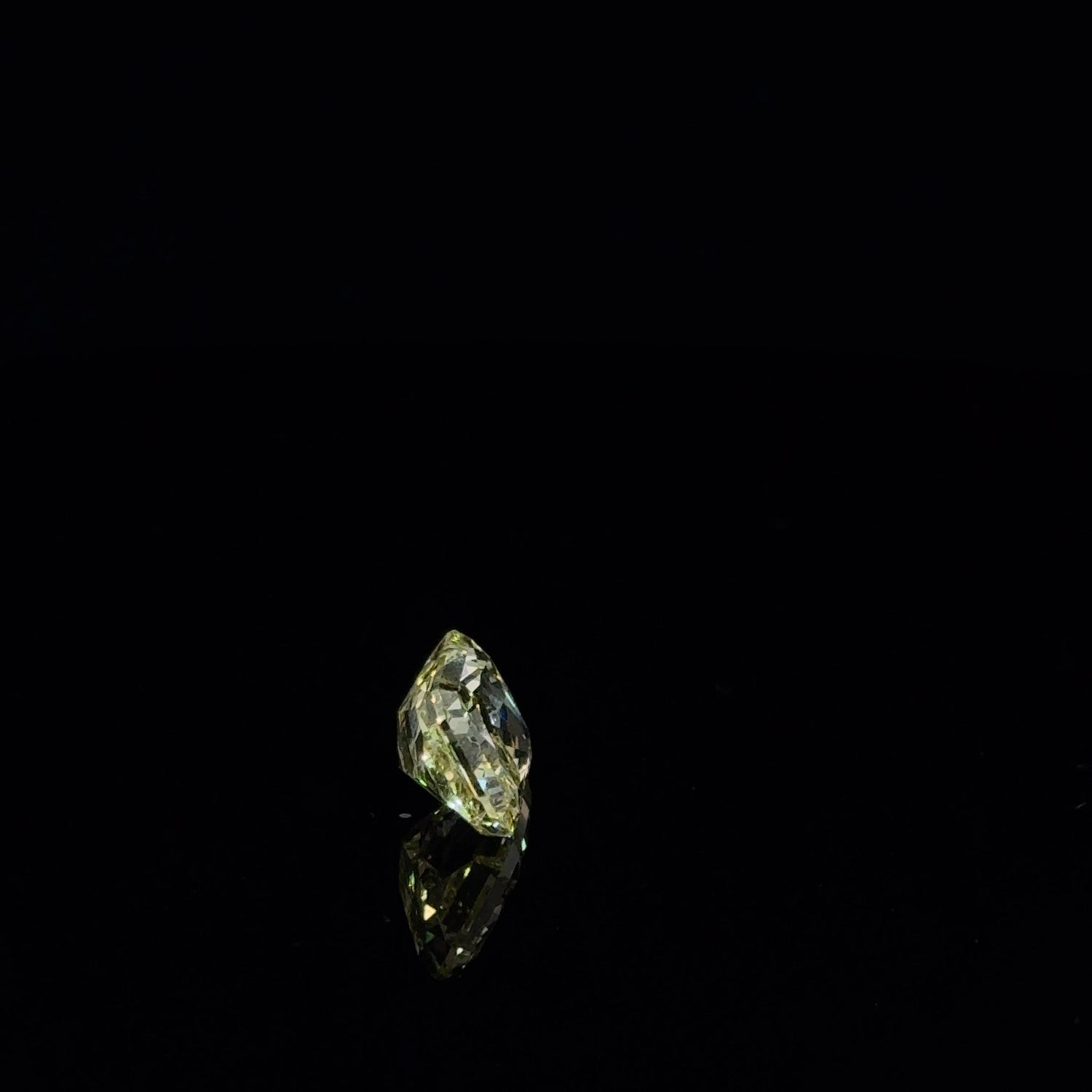 4.04ct Radiant Fancy Vivid Yellow Lab Grown Diamond VS1