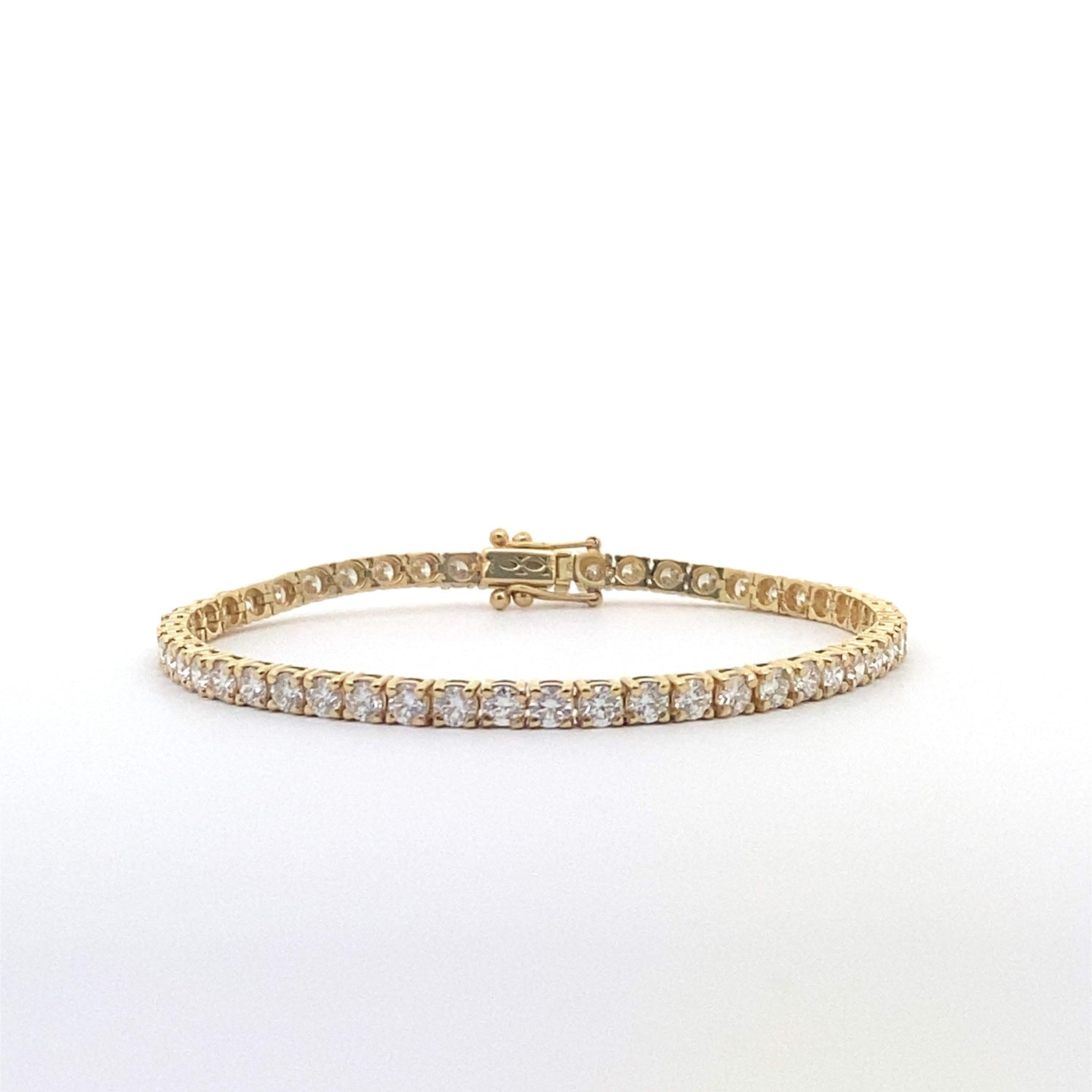 14K Yellow Gold 5.72 cttw Lab Grown Diamond Tennis Bracelet