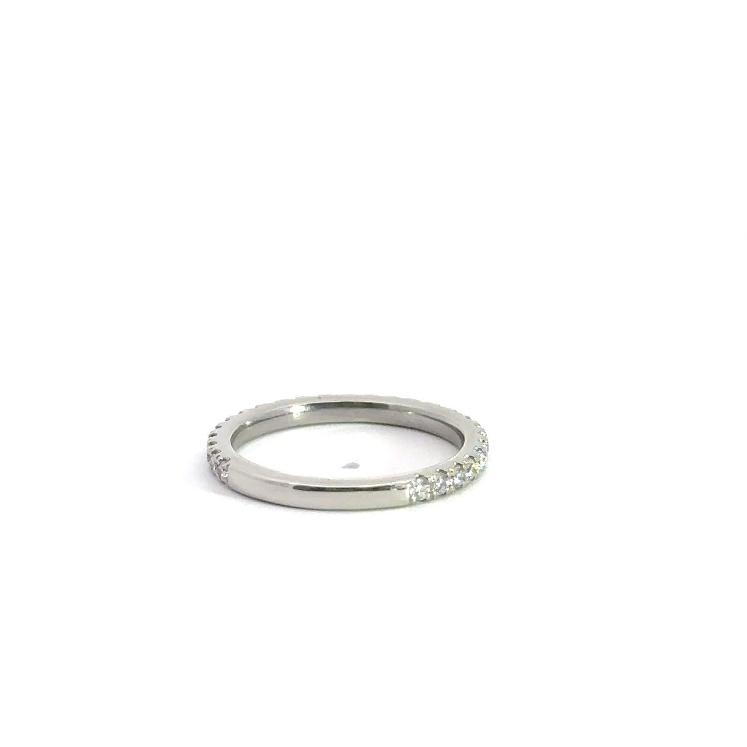Platinum Round Brilliant Cut Lab Grown Diamond Wedding Band