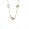 14K Yellow Gold Jewish Symbol Bracelet, Star of David, Eye, Chai, 18"