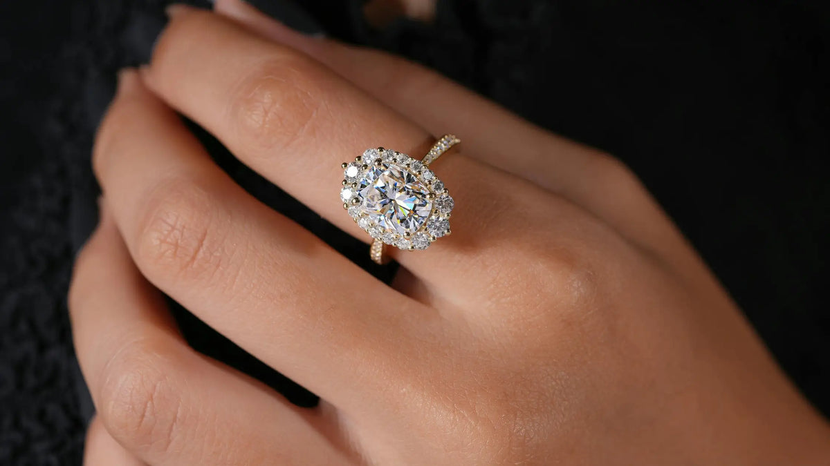 Lab grown diamond engagement ring in Jupiter FL