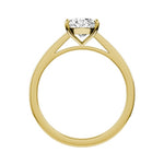 Oval Lab-grown Diamond Bridal Ring — front