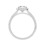 Princess Cut Lab-grown Diamond Bridal Ring — front