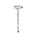 Princess Cut Lab-grown Diamond Bridal Ring — side