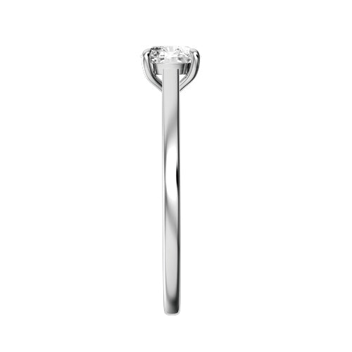 Round Lab-grown Diamond Bridal Ring — side
