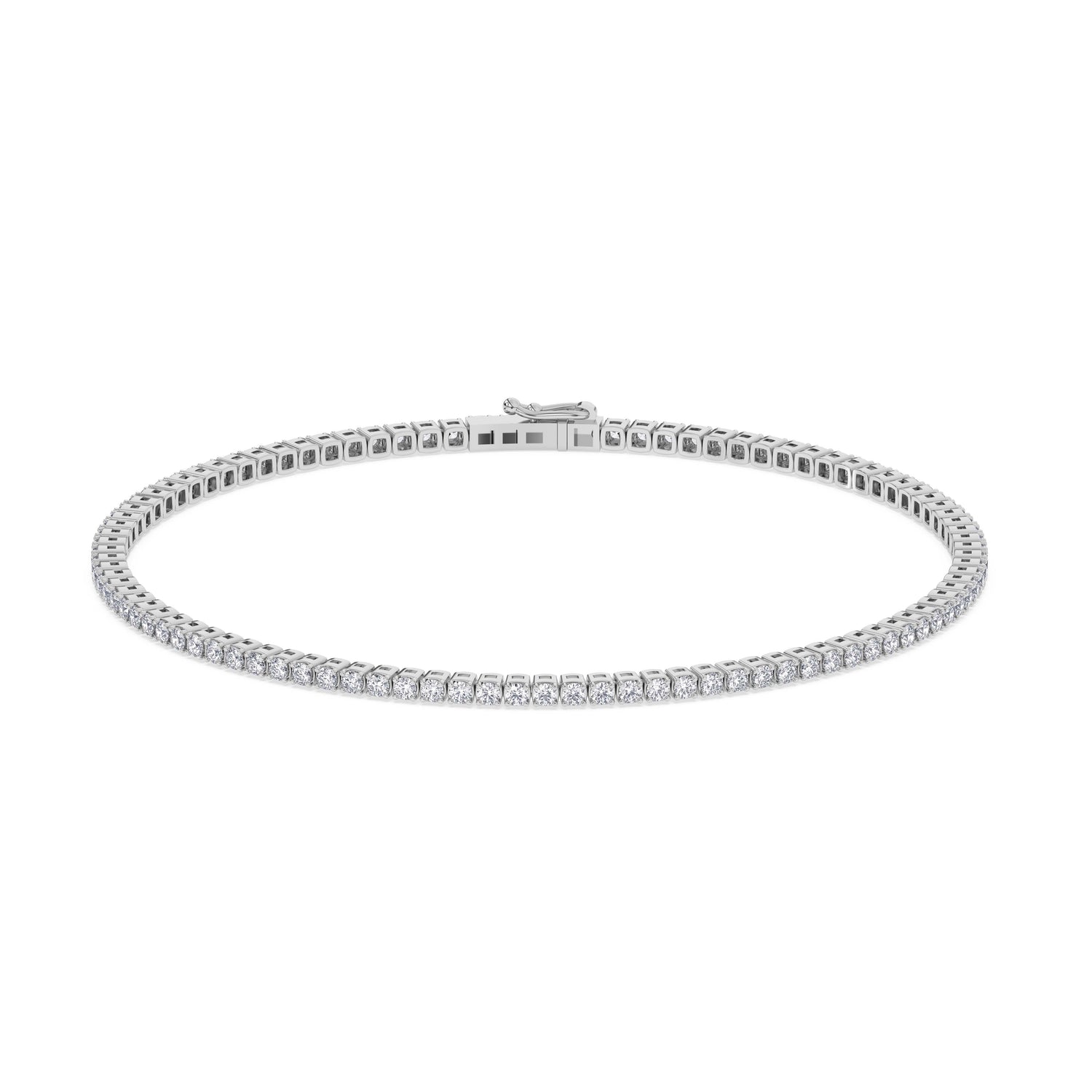 14K white Gold Tennis Bracelet 1.25 CTW