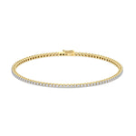 14K yellow Gold Tennis Bracelet 1.25 CTW