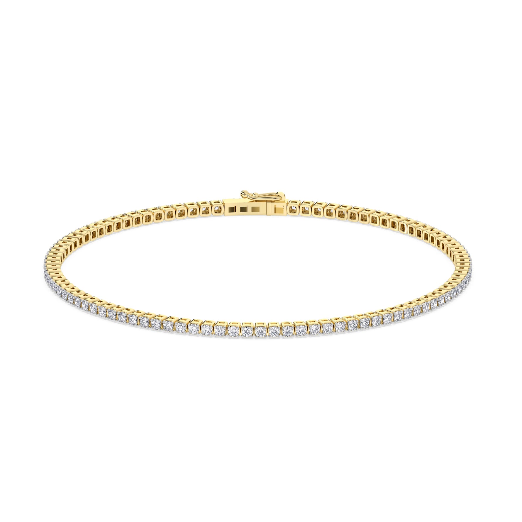 14K yellow Gold Tennis Bracelet 1.25 CTW