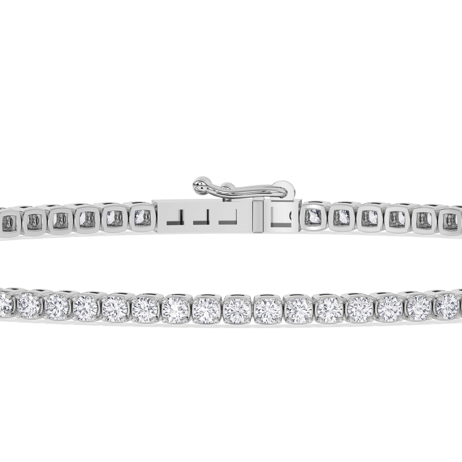 14K white Gold Tennis Bracelet 1.25 CTW