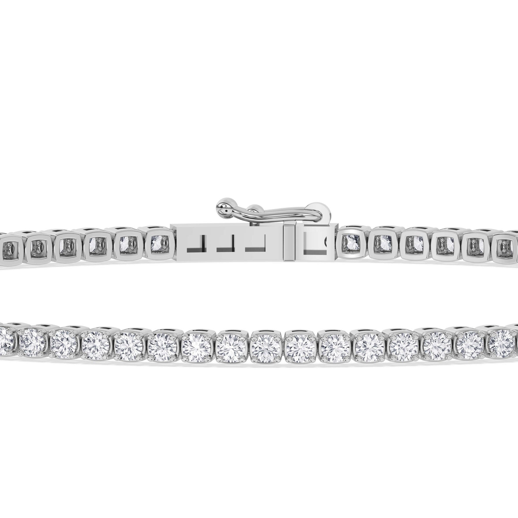 14K white Gold Tennis Bracelet 1.25 CTW