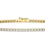 14K yellow Gold Tennis Bracelet 1.25 CTW