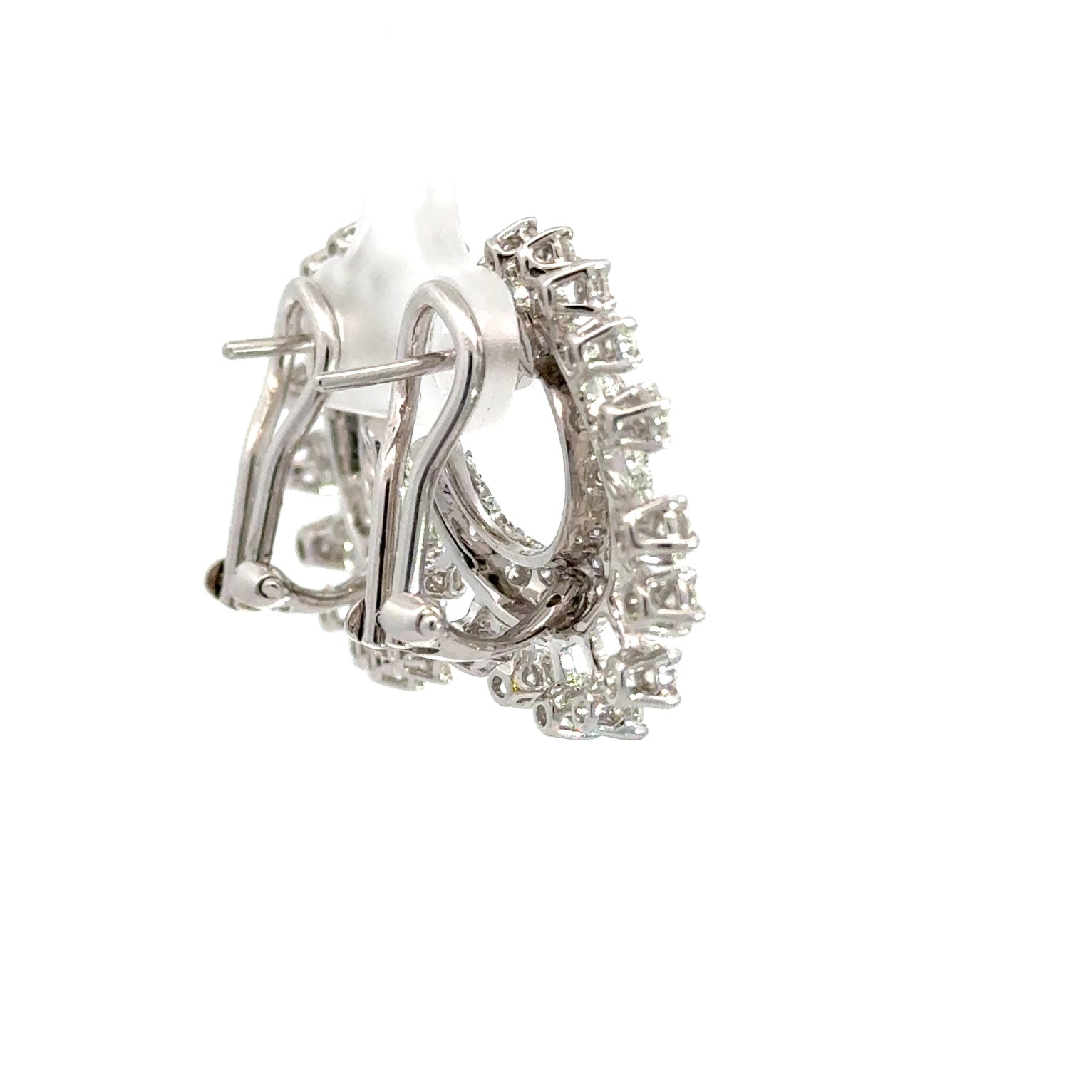 18K White Gold Diamond Fancy Earrings