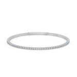 14K white Gold Tennis Bangle 1.00 CTW