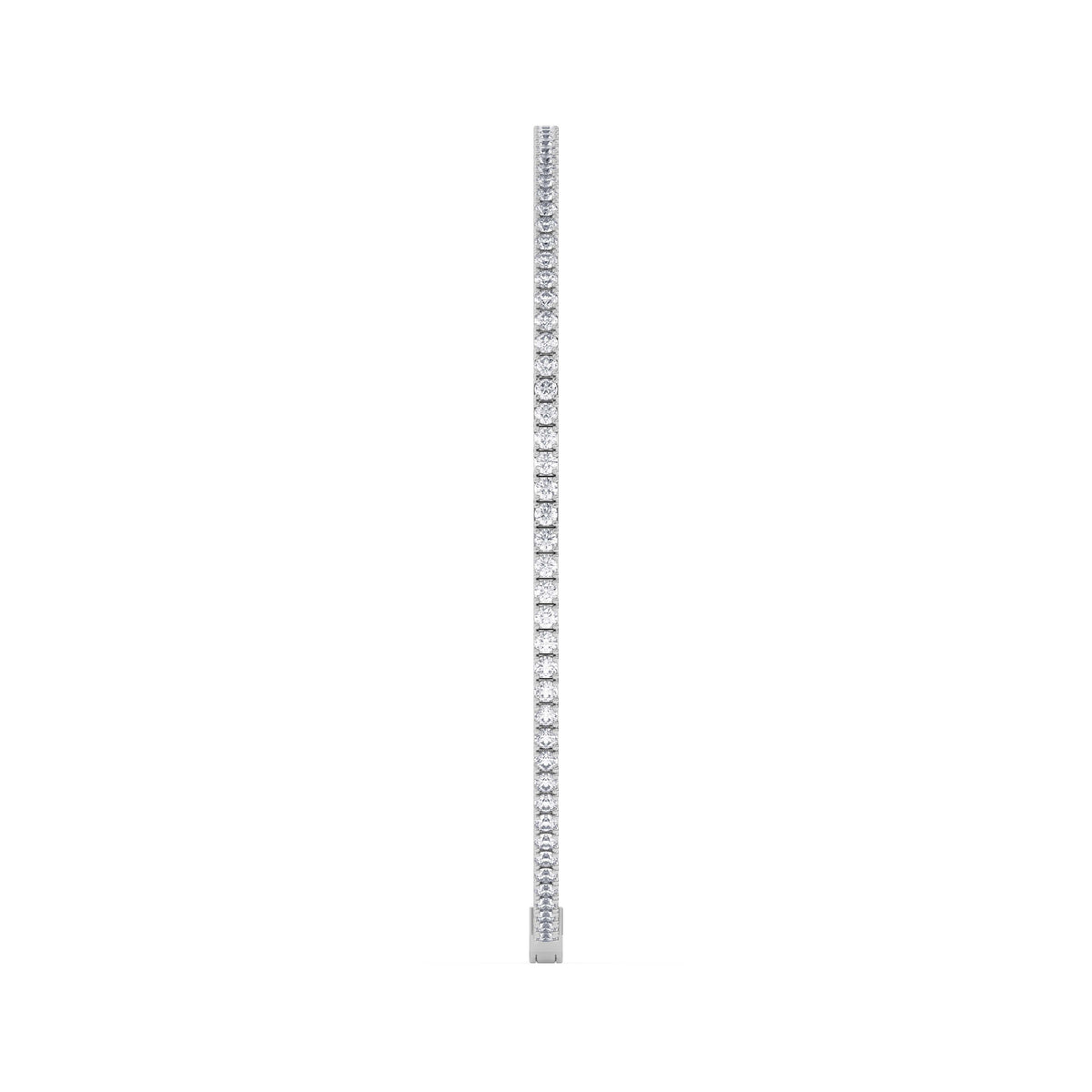 14K white Gold Tennis Bangle 1.00 CTW