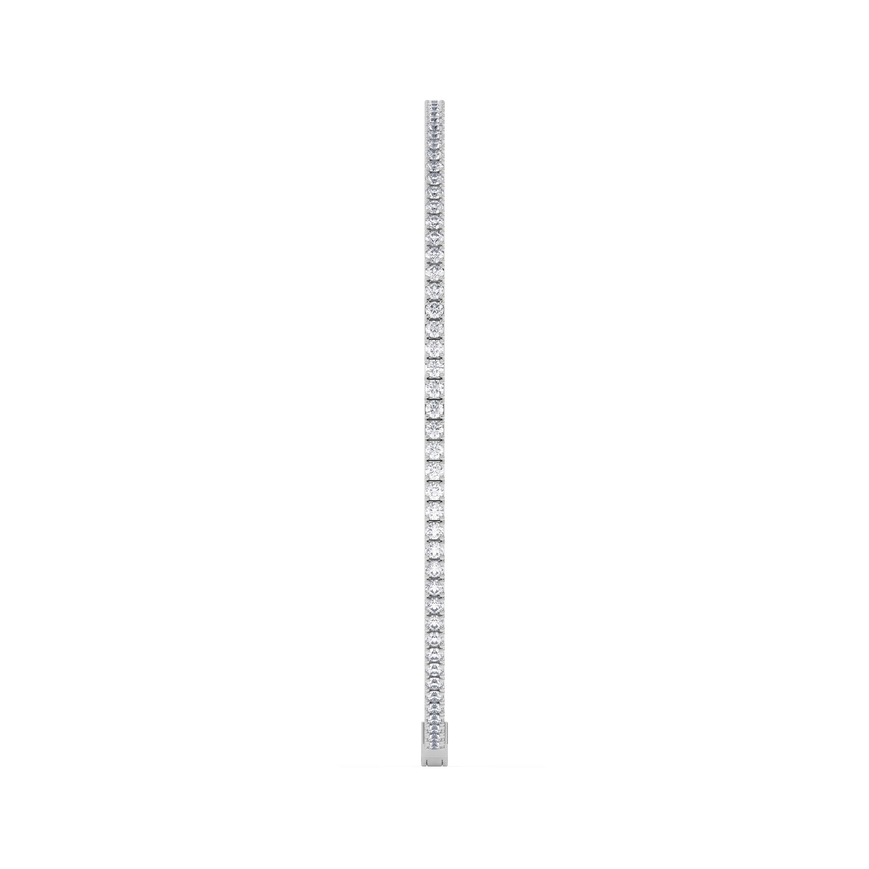14K white Gold Tennis Bangle 1.00 CTW