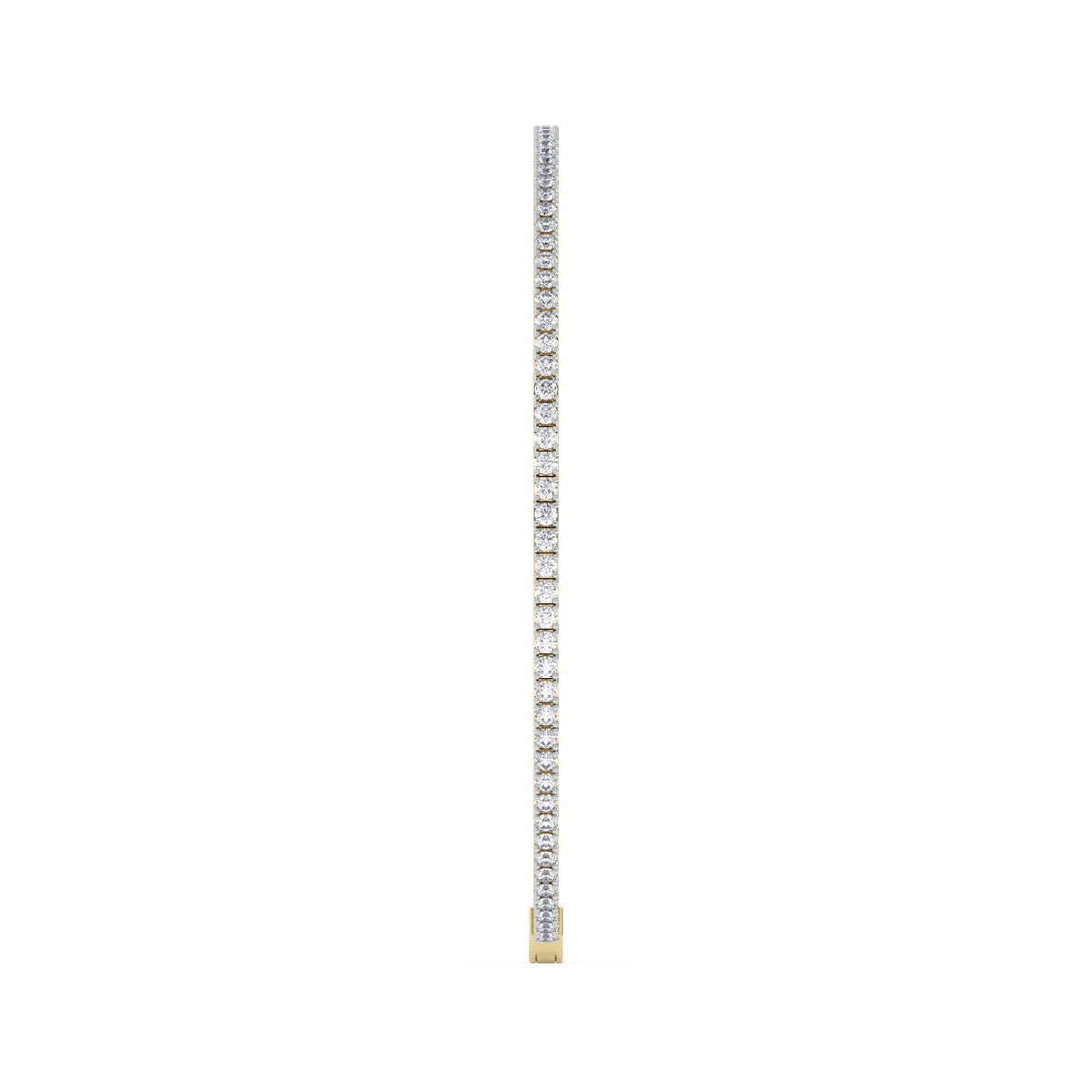 14K yellow Gold Tennis Bangle 1.00 CTW