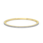 14K yellow Gold Tennis Bangle 2.00 CTW