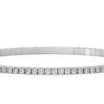 14K white Gold Tennis Bangle 2.00 CTW