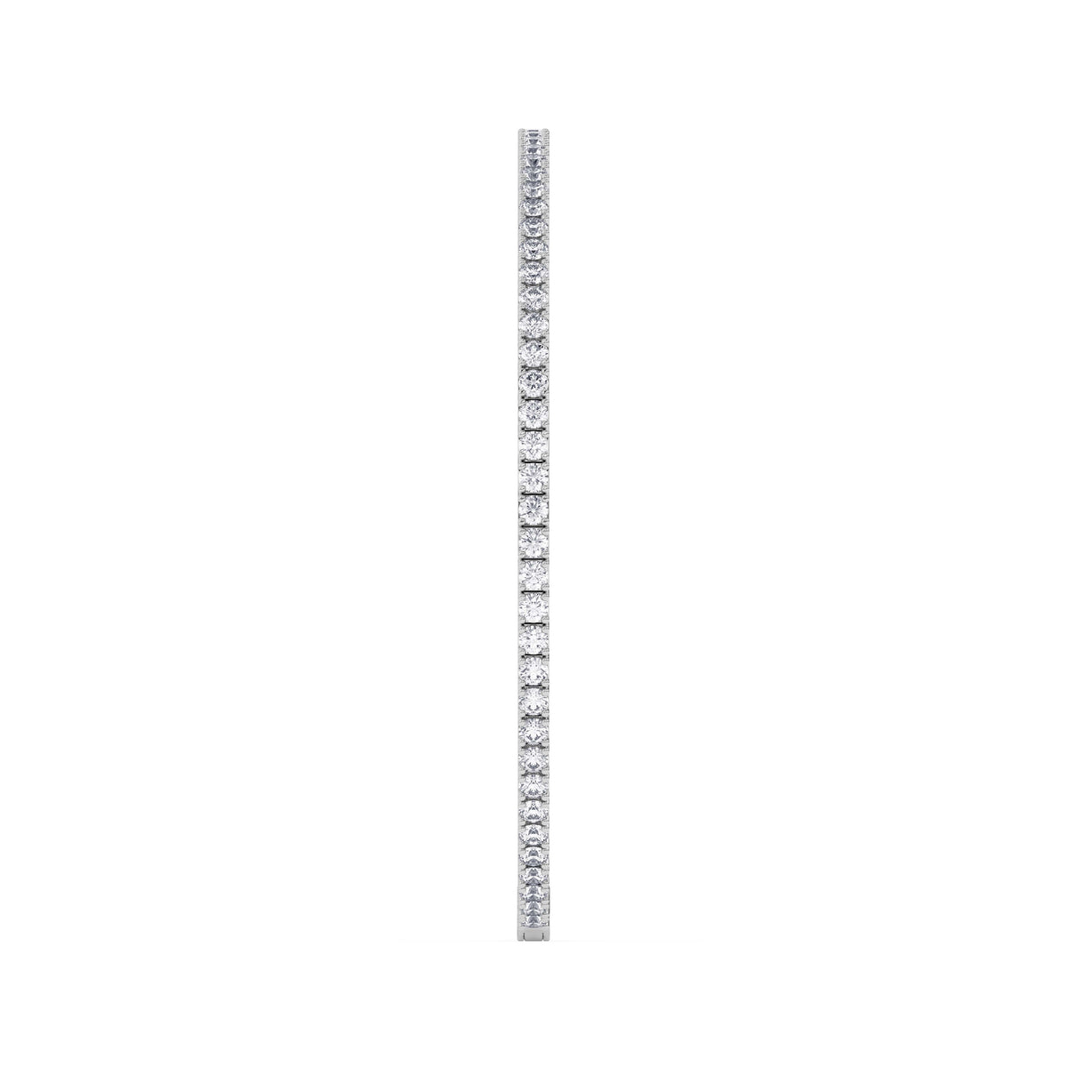 14K white Gold Tennis Bangle 2.00 CTW
