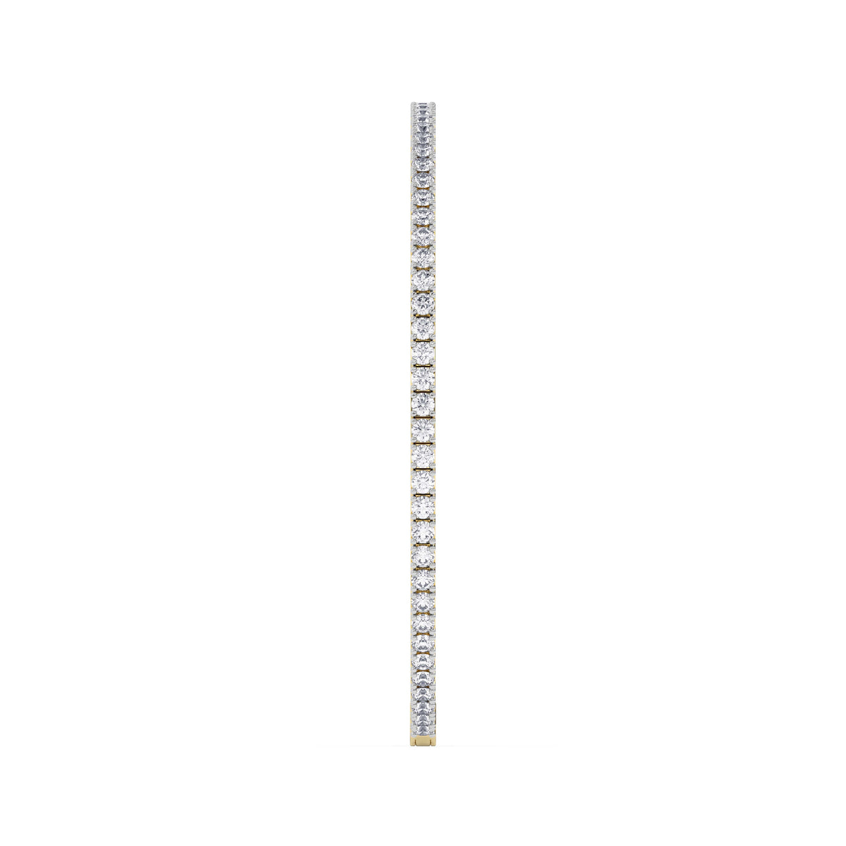 14K yellow Gold Tennis Bangle 2.00 CTW