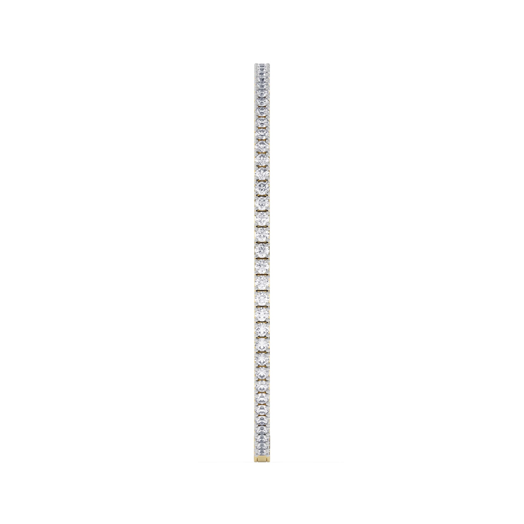 14K yellow Gold Tennis Bangle 2.00 CTW