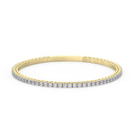 14K yellow Gold Tennis Bangle 3.00 CTW