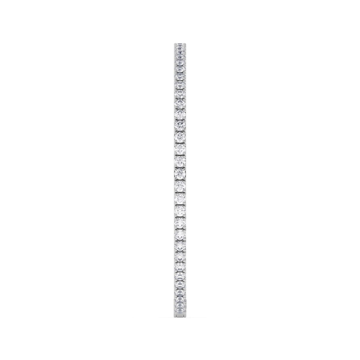 14K white Gold Tennis Bangle 3.00 CTW