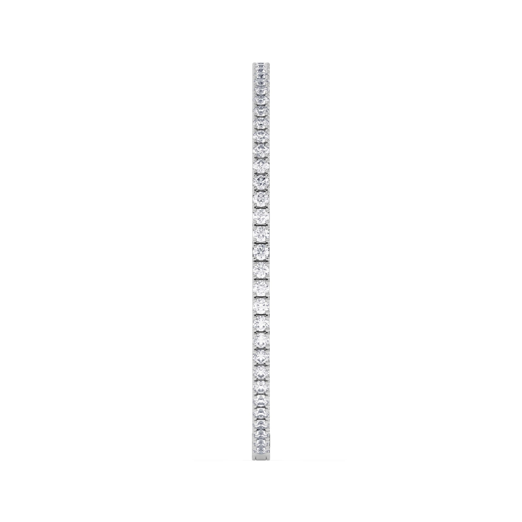 14K white Gold Tennis Bangle 3.00 CTW