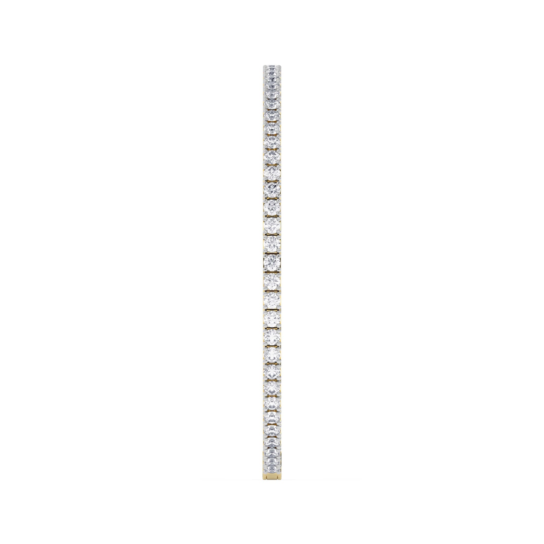 14K yellow Gold Tennis Bangle 3.00 CTW
