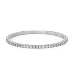 14K white Gold Tennis Bangle 4.00 CTW
