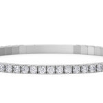 14K white Gold Tennis Bangle 4.00 CTW