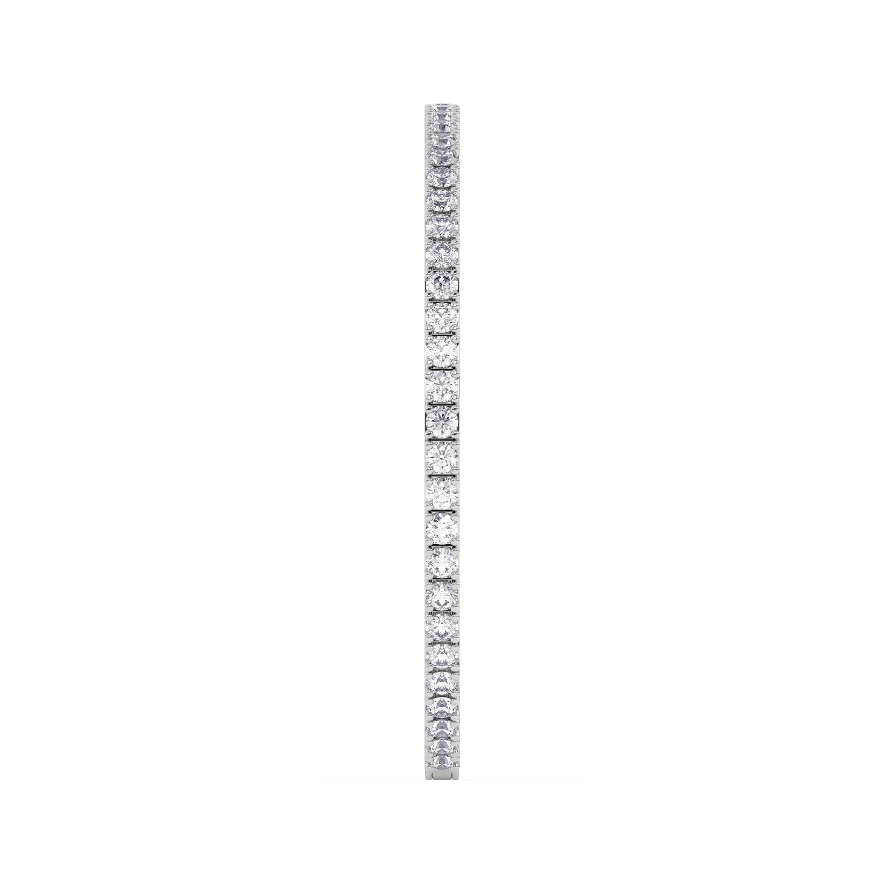 14K white Gold Tennis Bangle 4.00 CTW