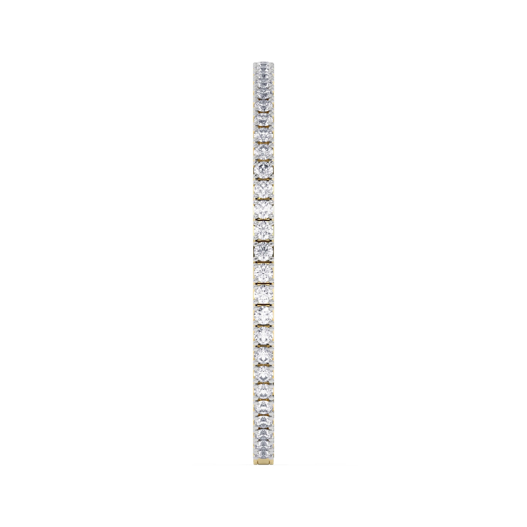 14K yellow Gold Tennis Bangle 4.00 CTW