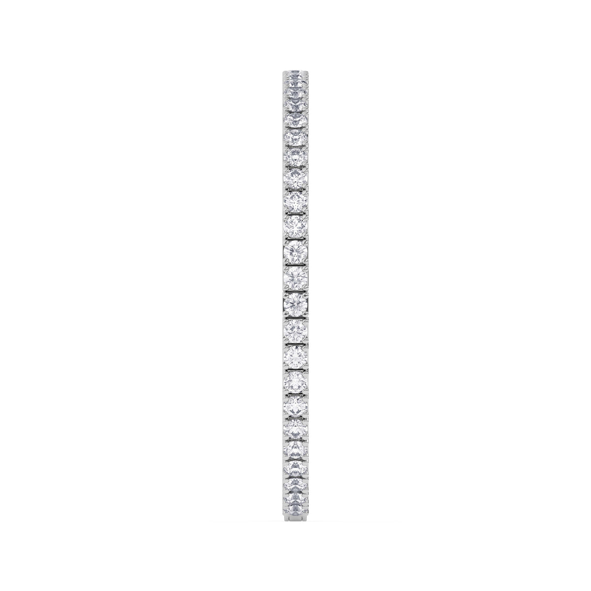 14K white Gold Tennis Bangle 5.00 CTW