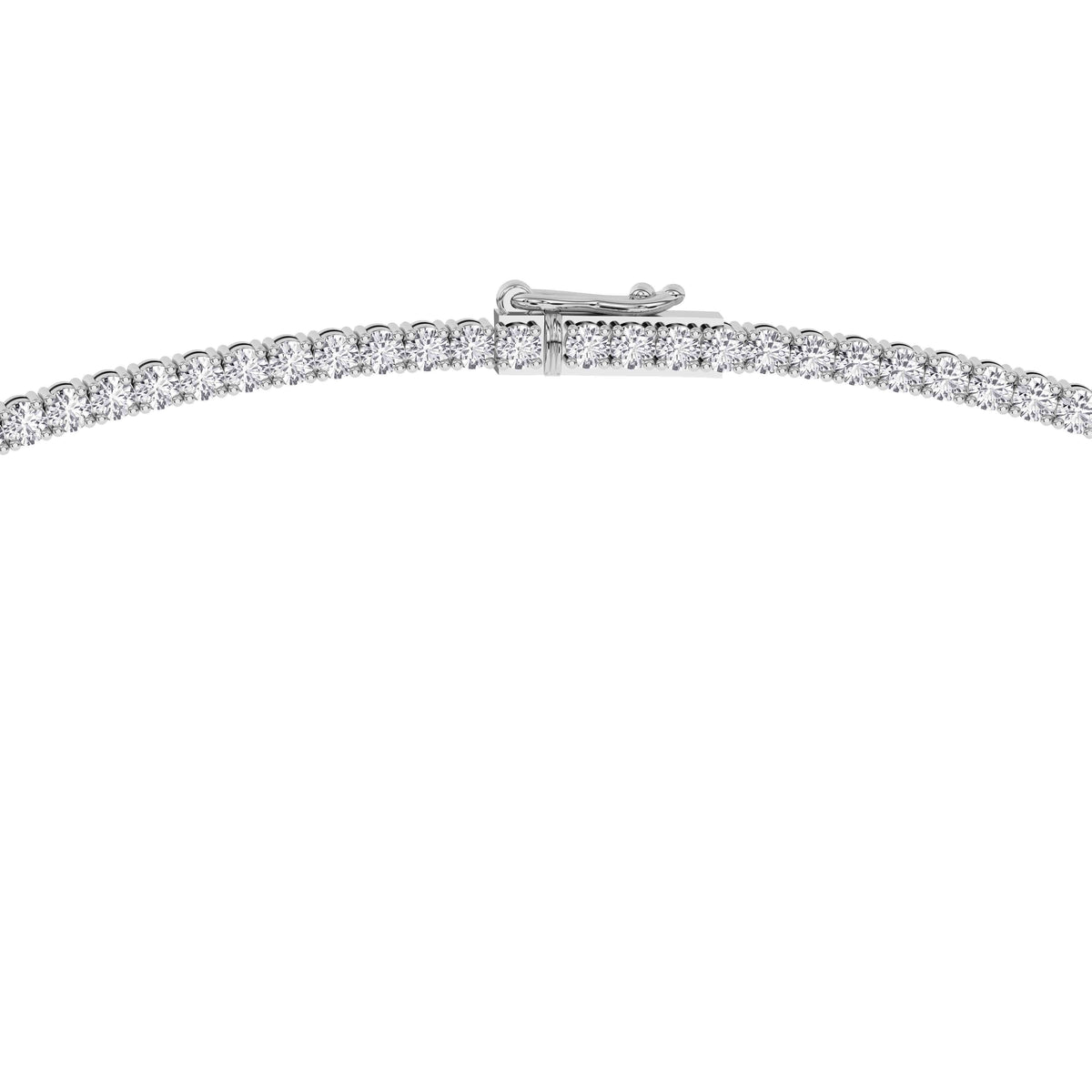 Platinum Tennis Necklace 10.00 CTW