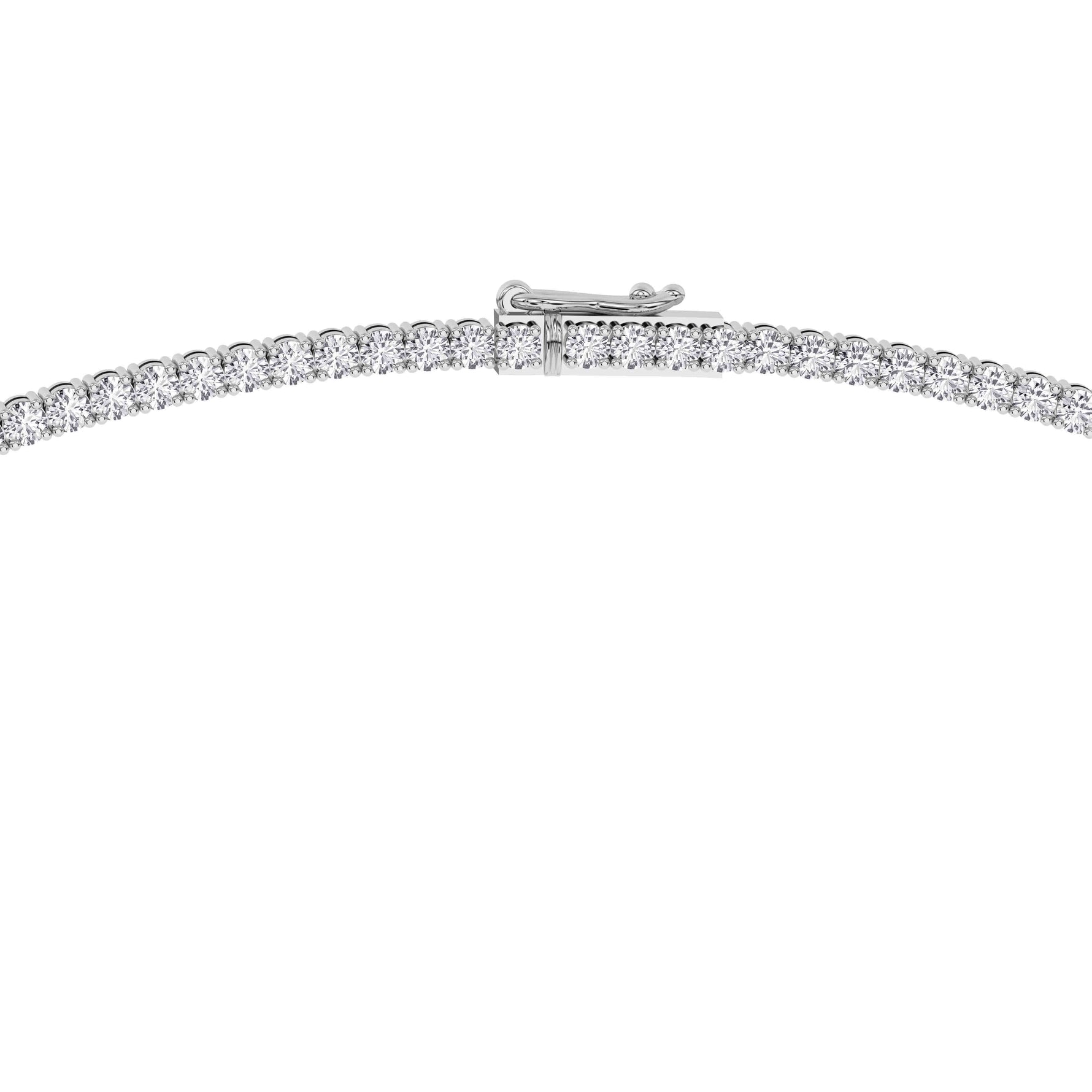 Platinum Tennis Necklace 10.00 CTW