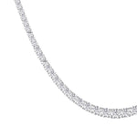 14K white Gold Tennis Necklace 15.00 CTW
