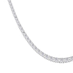 14K yellow Gold Tennis Necklace 15.00 CTW