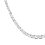 14K white Gold Tennis Necklace 20.00 CTW