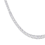 14K yellow Gold Tennis Necklace 20.00 CTW
