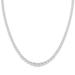 14K white Gold Tennis Necklace 25.00 CTW