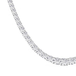 14K white Gold Tennis Necklace 25.00 CTW