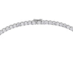 14K white Gold Tennis Necklace 25.00 CTW