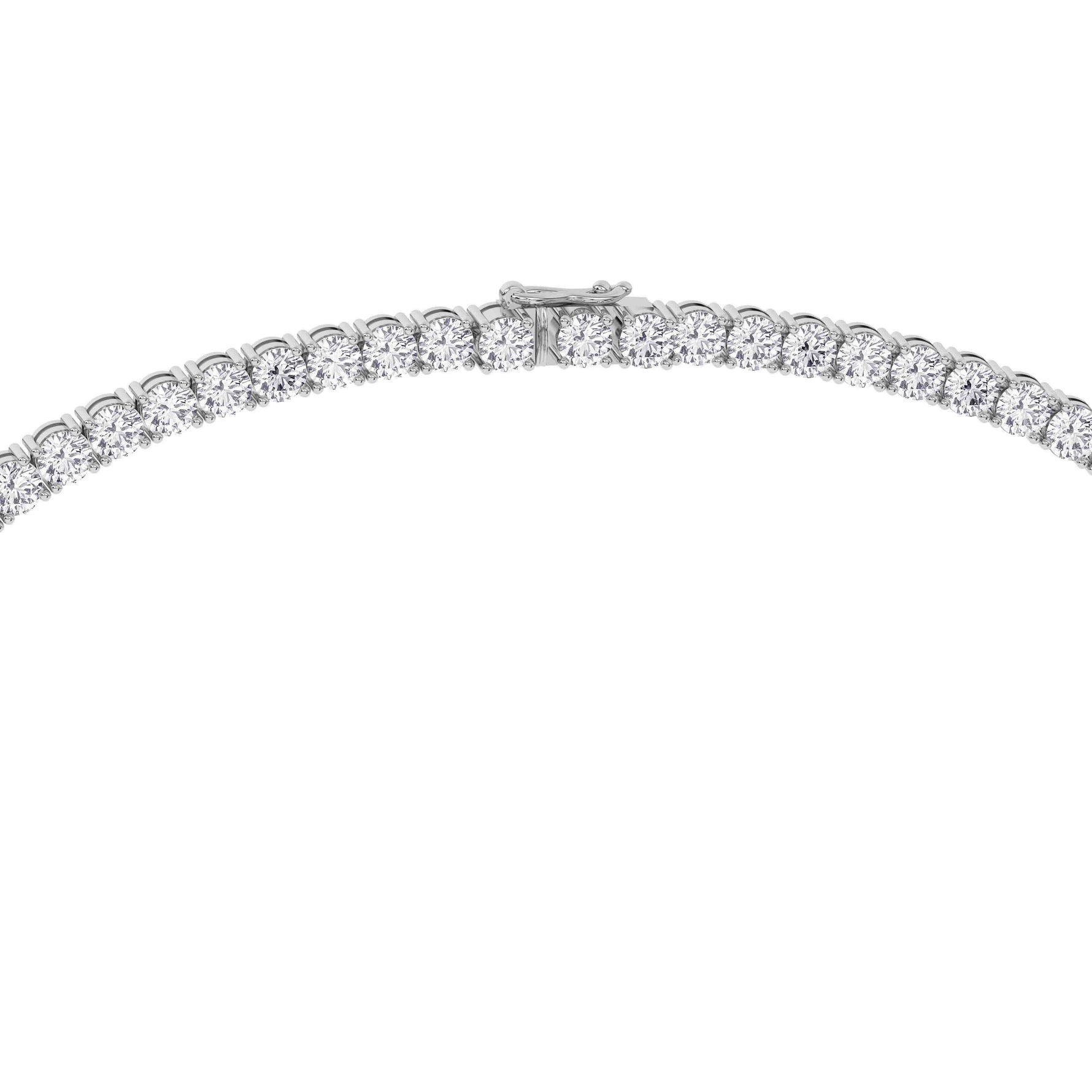 14K white Gold Tennis Necklace 25.00 CTW
