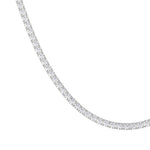 14K yellow Gold Tennis Necklace 15.00 CTW