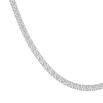 14K yellow Gold Tennis Necklace 20.00 CTW